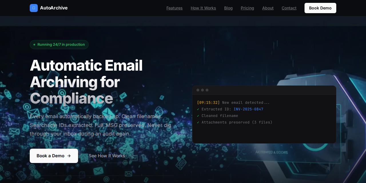 AutoArchive screenshot